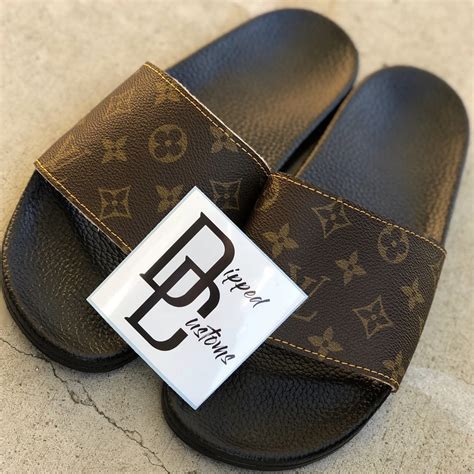 lv slides monogram|More.